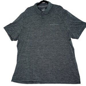 Vineyard Vines Shirt Golf Polo Men's Performance 2XL Dark Gray Striped